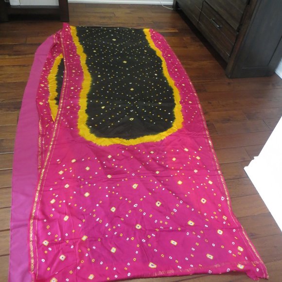 6m fabric/ bandhani sari - Picture 1 of 1